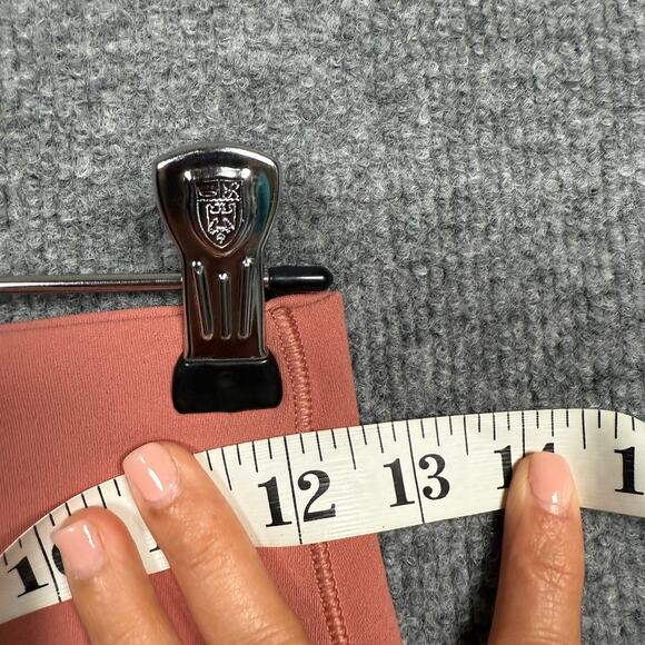 New Nike Womens Small Dri-Fit Capris Tight Cycling Training Burnt Orange Raw Hem - Picture 11 of 11